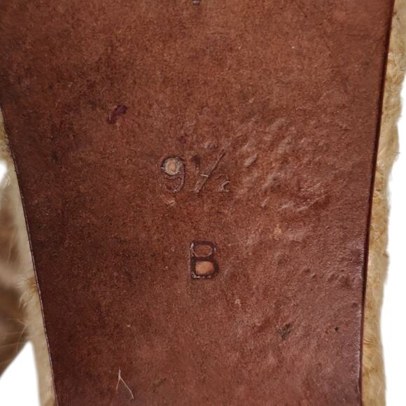 Loeffler Randall Harper Gold Metallic Leather Wedge Espadrilles 9.5B Brazil - Picture 15 of 16